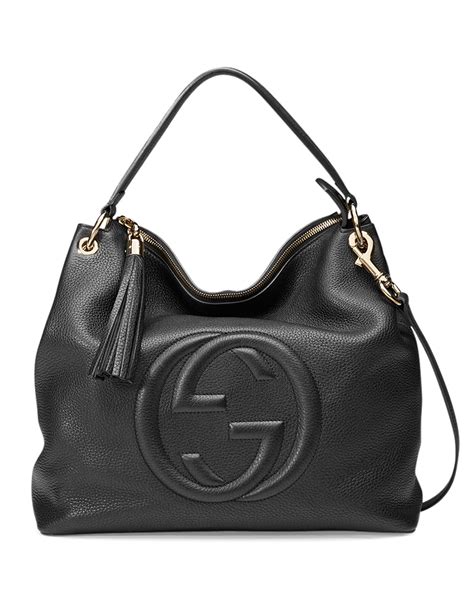 gucci baroque|Gucci black leather handbags.